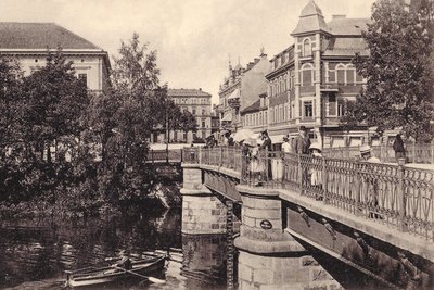 Фото с открытки "Большой мост на площади Фридриха Вильгельма"